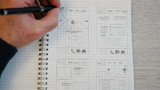 Web Development: Coding and web design visualization